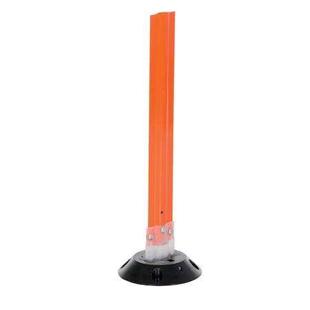Vestil Flexible Stake, Polycarbonate, 8 in Length, 8 in Width, 24 in Height, Orange VGLT-16-2F-O